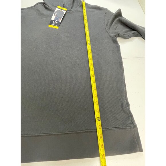 GAP NWT Men's Textured Hoodie, Gray, Small - Picture 14 of 16